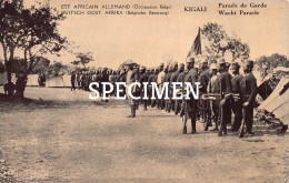 Est Africain Allemand -  Parade De Garde  Kigali Ruanda - 10 Centimes Stamp - Ruanda-Burundi