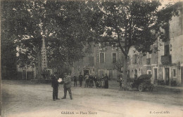 Gabian * La Place Neuve * Café Du Siècle * Boulangerie * Automobile Voiture Ancienne - Autres & Non Classés