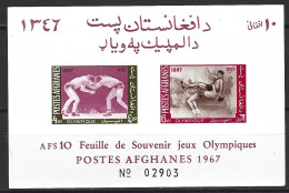 AFGHANISTAN. BF 52 De 1967. Lutte Aux J.O. De Mexico. - Wrestling