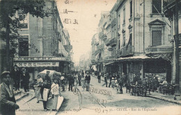 Cette * Sète * La Rue De L'esplanade * Restaurant Bar Buvette - Sete (Cette)