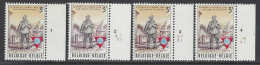 Belgique - 1966 - COB 1381 ** (MNH) - Planches 1 à 4, Série Complète - 1961-1970