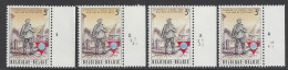 Belgique - 1966 - COB 1381 ** (MNH) - Planches 1 à 4, Série Complète - 1961-1970