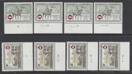 Belgique - 1966 - COB 1395 à 1396 ** (MNH) - Planches 1 à 4, Série Complète - 1961-1970