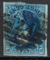 BELGIQUE Ca.1851-57:  Le Y&T 7a, TB Obl. GC 24 - 1851-1857 Médaillons (6/8)