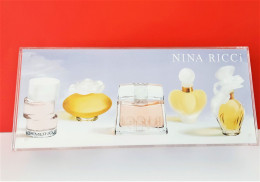 Miniatures De Parfum  COFFRET NINA  RICCI  5 Miniatures De  NINA RICCI   EDT - Miniatures Femmes (avec Boite)