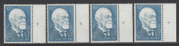Belgique - 1967 - COB 1414 ** (MNH) - Planches 1 à 4, Série Complète - 1961-1970