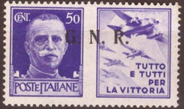 Italia RSI G.N.R. 1943 UnN°PG26 Propaganda Di Guerra 50c. Non Periziato MNH/** Vedere Scansione - Propagande De Guerre