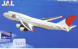 Télécarte JAPON * JAL * (2627) AVIATION * AIRLINE Phonecard JAPAN AIRPLANE * FLUGZEUG * - Aviones