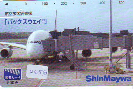 Télécarte JAPON * (2653) AVIATION * AIRLINE Phonecard JAPAN AIRPLANE * FLUGZEUG * - Aviones