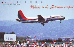 Télécarte JAPON *  (2660) AVIATION * AIRLINE Phonecard JAPAN AIRPLANE * FLUGZEUG * - Aviones