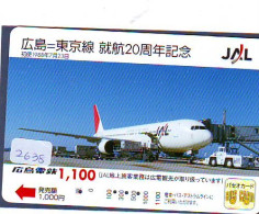 Carte JAPON * JAL * (2638) AVIATION * AIRLINE Card JAPAN AIRPLANE * FLUGZEUG * - Aviones