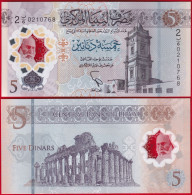 Libya 5 Dinars 2021 P-W86 Polymer UNC - Libye