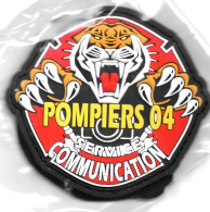 Ecusson PVC SAPEURS POMPIERS 04 SERVICE COMMUNICATION 70mm - Brandweer