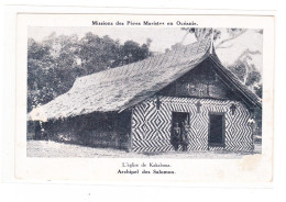 Missions Des Pères Maristes En Océanie L'Eglise De Kakabona Archipel Des Salomon - Papouasie-Nouvelle-Guinée