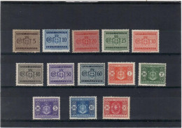 Italia / Regno 1934 Segnatasse ( Sass. 34/46) ** MNH/ VF - Taxe