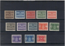 Italia / Regno 1934 Segnatasse ( Sass. 34/46) ** MNH/ VF - Segnatasse