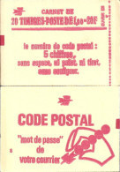 CARNET 1972-C 3a Sabine De Gandon "CODE POSTAL" Fermé. Parfait état Bas Prix, à Saisir... - Moderne : 1959-...