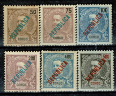 Congo, 1914, # 115/120, MH - Congo Portuguesa