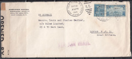 USA - 1940 Sep 18: New York To London, Franked 30c, Sealed OBE GB Bermuda Censor Tape 365 - 1c. 1918-1940 Storia Postale