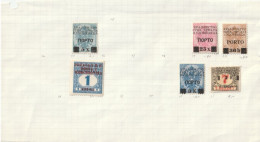 5 X PORTO MARKE  KRALJEVSTVO  SHS  + 1 X  KRALJEVSTVO  SHS, BOSNA I HERCEGOVINA    --   OVERPRINT   --  MIT FALZ - Postage Due