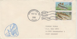 USA  Alaska Cover Polar Bear Local Post Deadhorse Prudhoe Bay Ca Deadhorse MAY 5 1986 (WW151D) - Estaciones Científicas Y Estaciones Del Ártico A La Deriva