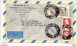 205 - 1 - Enveloppe Envoyée De Rio à New York 1961 - Cartas & Documentos