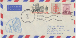 USA  Alaska Cover Polar Bear Local Post Deadhorse Prudhoe Bay Signature  Ca Deadhorse MAY 5 1986 (WW152A) - Scientific Stations & Arctic Drifting Stations