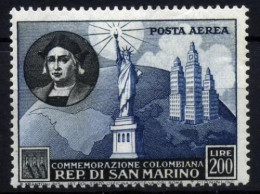 San Marino Aéreo Nº 90 Año 1952 - Luchtpost