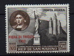 San Marino Aéreo Nº 91 Año 1952 - Luchtpost