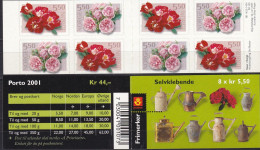 Norge, 2001,1392/93,  Booklet , Freimarken: Rosen.  MNH ** - Carnets