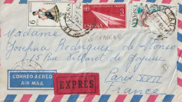 1969 - ESPAGNE - ENVELOPPE EXPRES ! Par AVION ! De BILBAO => PARIS - Eilbriefmarken