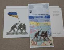 UNC Commemorative Banknote 20 Hryvnias. "WE REMEMBER! WE WILL NOT FORGIVE!” In An Envelope - Ucrania