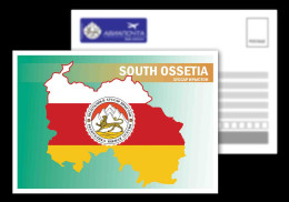 South Ossetia / Georgia /Tskhinval / Postcard / View Card / Map - Géorgie