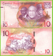 LESOTHO 10 MALOTI 2021 P-W26 UNC - Lesotho