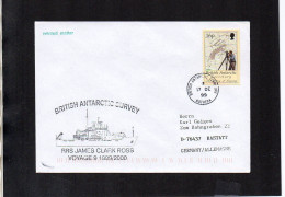 British Antarctic Territory (BAT) 1999 Cover Ship RRS James Clark Ross - Rothera 17 DE 1999 - (1ATK004) - Lettres & Documents