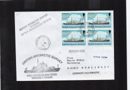 British Antarctic Territory (BAT) 1995 Cover Ship RRS James Clark Ross - Rothera 1 DE 1995 - (1ATK005) - Storia Postale