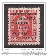 ES741SCSF-L4422-TCELEBEXPLORA.España. Spain  Espagne. VUELO MANILA-MADRID  1936 (Ed 741**) Sin Charnela.LUJO - Explorateurs