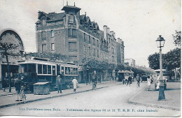 Cpa Bleue-Les Pavillons-sous-Bois-93- Semi-bromure-Terminus Des Lignes 95-21-TSRP -cigné DUBOIS-écrite 1938-A.BREGER-p.g - Les Pavillons Sous Bois