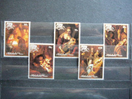 Religion Christmas Art Paintings Rembrandt  # Aitutaki 1988 MNH #Mi. 642/6 - Rembrandt