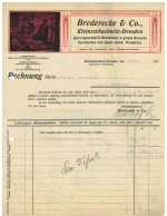 Rechnung 1910 Brederecke & Co Kleinzschachwitz - Dresden > Gand Belgien - Stamperia & Cartoleria