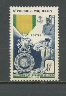 ST-PIERRE Scott 345 Yvert 347  (1) * Cote $ 18,00 1952 - Usati