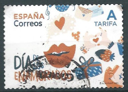 ESPAGNE SPANIEN SPAIN ESPAÑA 2021 VALENTINE'S DAY DÍA DE LOS ENAMORADOS USED ED 5456 MI 5500 YT 5210 SC 4491 SG 5456 - Used Stamps