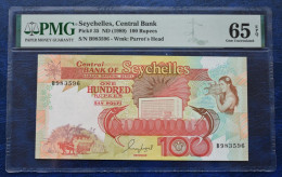 Banknotes  Seychelles 100 Rupees 1989  PMG "Gem Uncirculated 65 EPQ". (Pick 35) & (Spink CBS B8a) - Seychelles