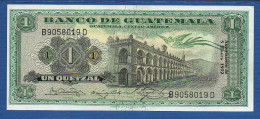GUATEMALA - P. 52i -  1 Quetzal 05-01-1972 XF/aUNC, Serie B9058019D - Guatemala