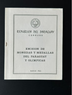 Paraguay 1965 Mi. Bl. 67 II Gold Or Silver Argent Olympic Games Tokyo Tokio 1964 Jeux Olympiques Coins Olympia Sport - Verano 1964: Tokio