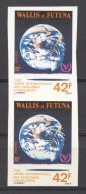 Wallis And Futuna, 1981, International Year Of Disabled Persons, United Nations, Imperforated Pair, MNH, Michel 397 - Imperforates, Proofs & Errors