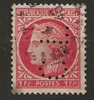 Timbre France Perforé CL - Used Stamps