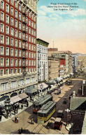 Main Street From Fifth Showing The Hotel Rosslyn Los Angeles California Tramway - Tramways