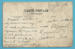 Kaart (verzonden KESSEL-LOO) Stempel LEUVEN / LOUVAIN 3D Op 16/08/1914 Naar LIER /  ANTWERPEN (Offensief W.O.I) - Unbesetzte Zone