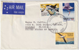 AUSTRALIAN ANTARCTIC TERRITORY - 1979 3 Stamps Cancelled CAMBERRA, ACT On Air Mail Cover To The USA - Briefe U. Dokumente